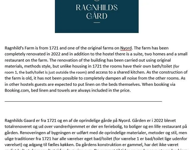 Ragnhilds Gard, *